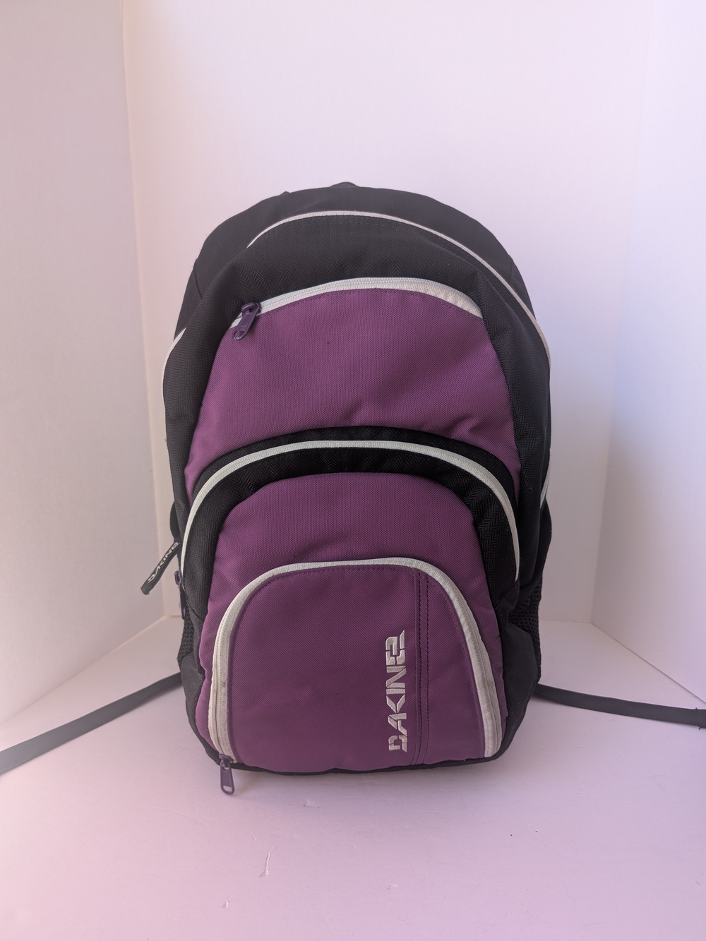Dakine Purple & Black Multi-Pocket School Travel Backpack Rucksack Approx 17.5"